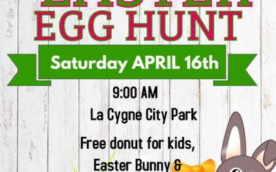 La Cygne Chamber of Commerce Easter Egg Hunt  9AM Saturday April 16th