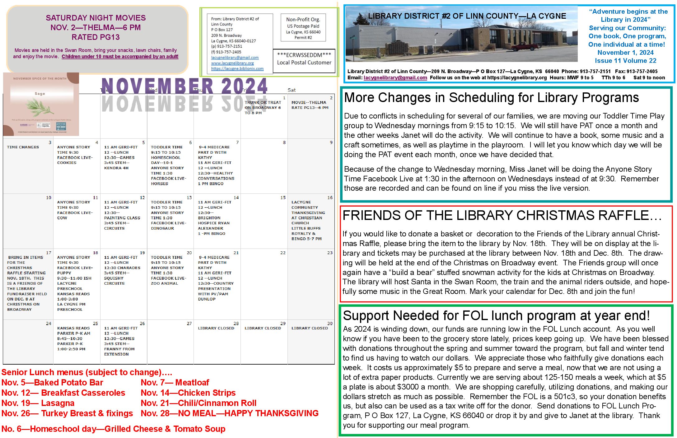 November 2024 Newsletter