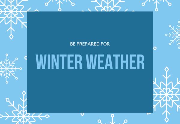 Winter Weather Reminders