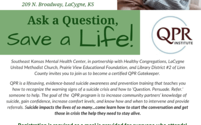 Ask a Question Save a Life! QPR  9/30/25 and 10/7/25