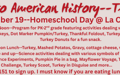 November Homeschool Day–Nov. 19, 2025