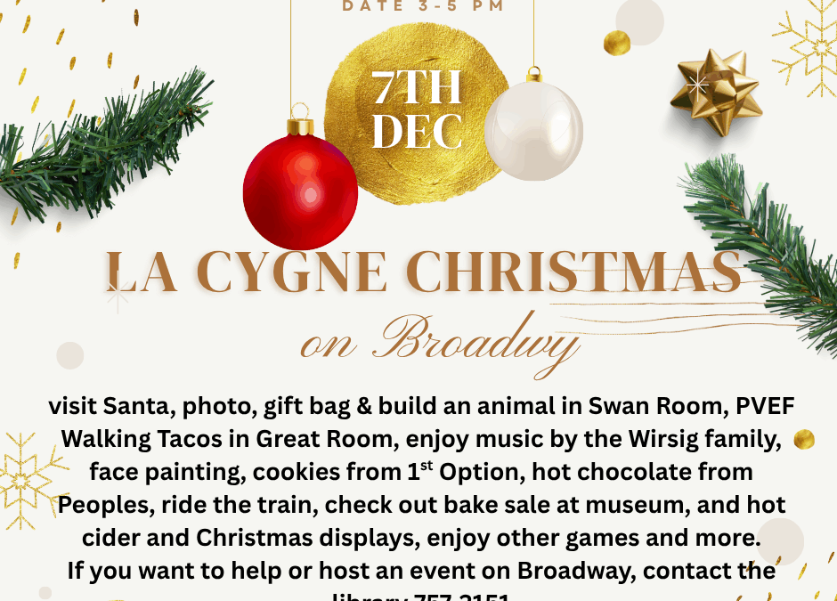 Christmas on Broadway–Dec. 7th 3 to 5 PM