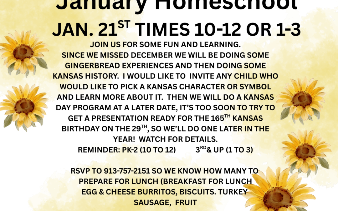 January Homeschool Event