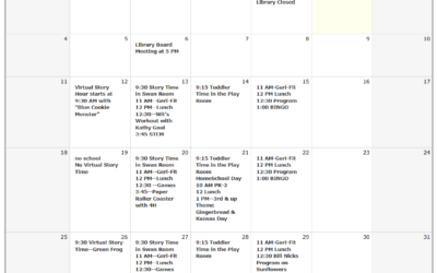 January 2026 La Cygne Library Calendar!
